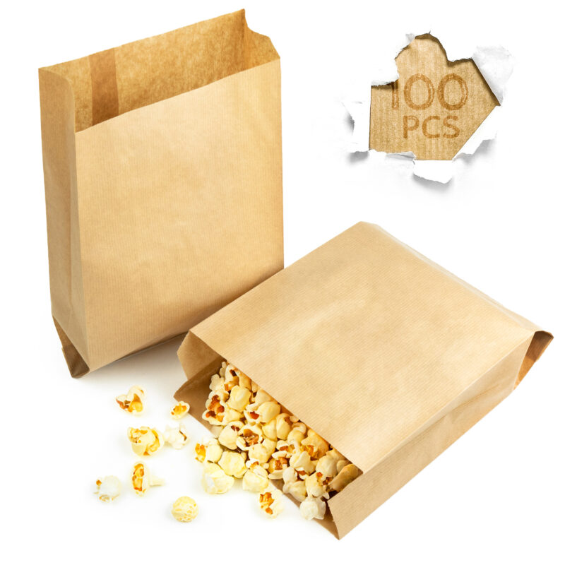 KRAFT-18x27CM-con-comida-100pcs