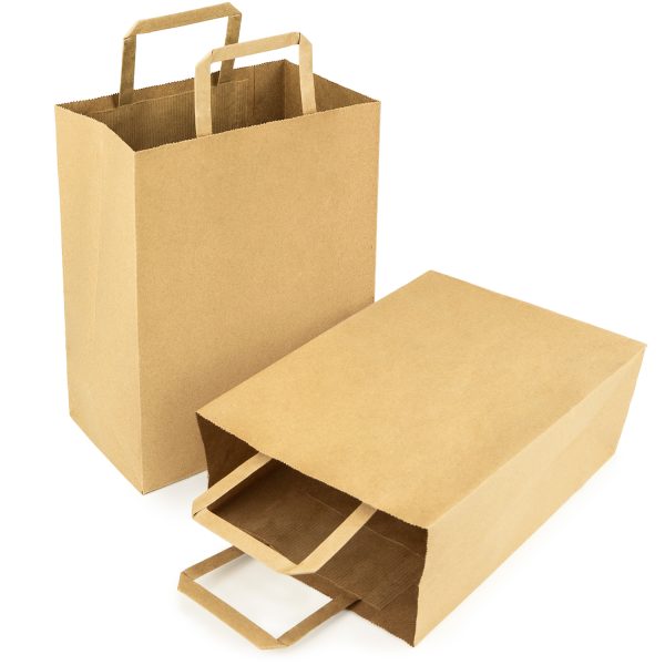 bolsa de papel, bolsa de kraft, bolsa con asa